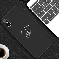 Phone Case For iPhone 6 6s 7 8 Plus X XR XS Max 5 5s SE Cartoon Cat Dog Moon Painted Soft TPU
