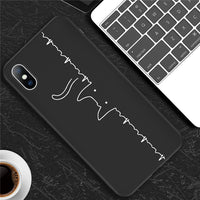 Phone Case For iPhone 6 6s 7 8 Plus X XR XS Max 5 5s SE Cartoon Cat Dog Moon Painted Soft TPU