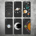 Phone Case For iPhone 6 6s 7 8 Plus X XR XS Max 5 5s SE Cartoon Space Moon Spaceship Soft TPU
