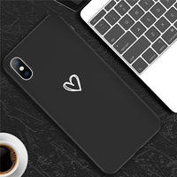 iPhone 6 6s 7 8 Plus X XR XS Max 5 5s SE Abstract Art Love Heart Soft TPU Silicone